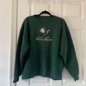 jansport notre dame crewneck